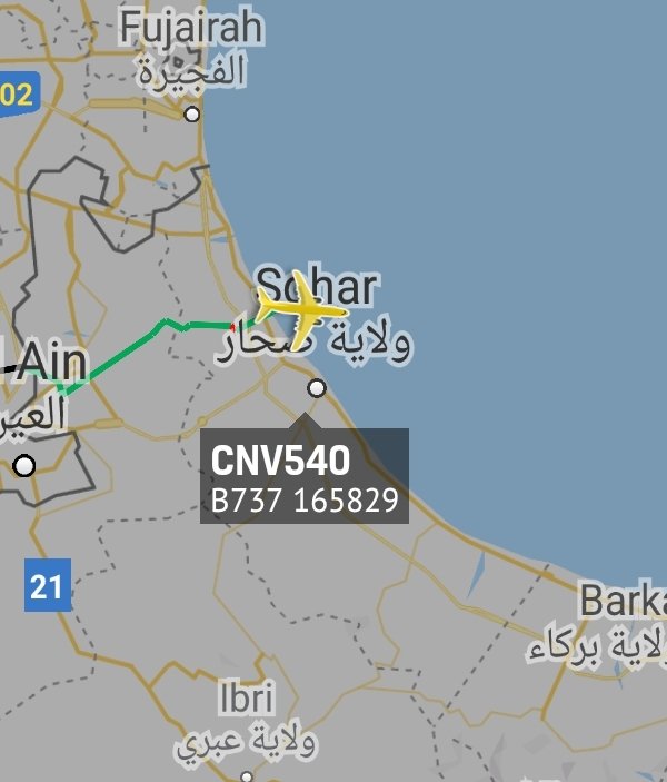 is_keelu's tweet photo. U.S Navy
Boeing C-40A Clipper 
Spotted off the coast of #Oman 

#CNV540 165829 #AE04D7 #Planespotting #Planespotter #Planespotters #RadarSpotter #Aircrafts #MilitaryAircrafts https://t.co/fc0rphUrM4