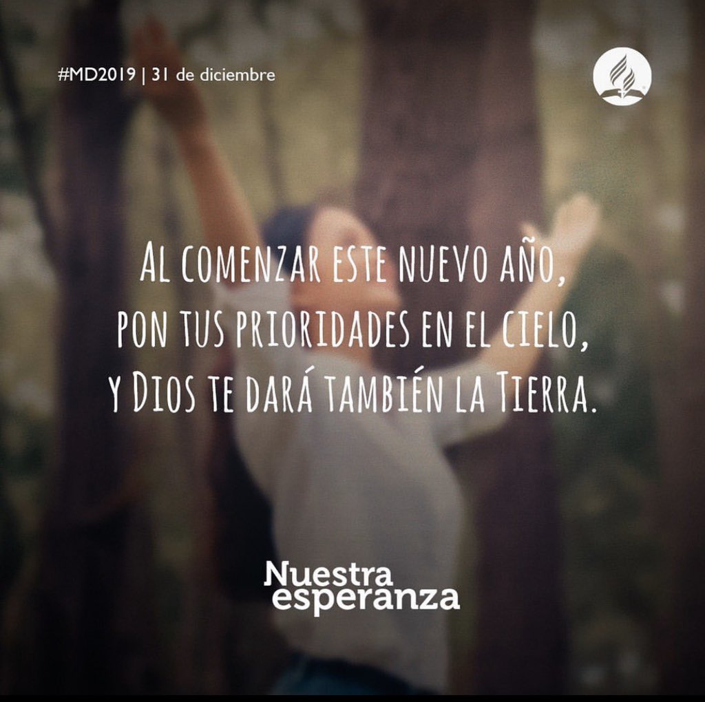 #UltimasPalavras • Ao começar um novo ano, coloque suas prioridades no Céu, e Deus também lhe dará a Terra. Se seus olhos estiverem apenas no mundo, você acabará perdendo os dois. #MD2019 #NossaEsperança #PrimeiroDeus #Feliz2019