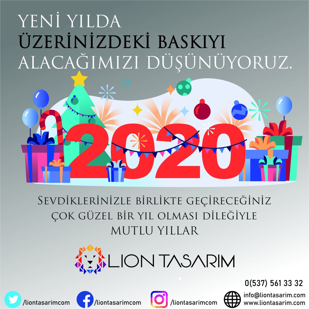 Sevdiklerinizle birlikte geçireceğiniz çok güzel bir yıl olması dileğiyle #MutluYıllar