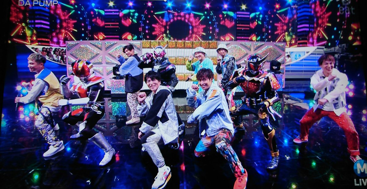 Twitter 上的 音速の騎士 Da Pumpのp A R T Y 最高でしたね 屈強な彼等が並び立つシーンはテンション上がりましたよ やっぱり今年大人気の彼等が出ないと平成は終わらないですよね 良いものを見させて頂きました ありがとう紅白 ありがとう平成 紅白歌合戦