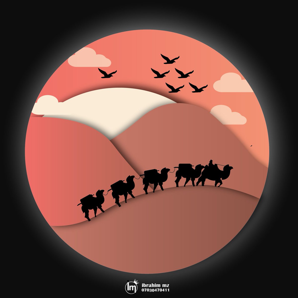 Ibrahimmz9's tweet photo. Traveling through the desert
#ai #illustrator #graphicdesign #evening #travellers #naturevector https://t.co/1r29JnNe1o