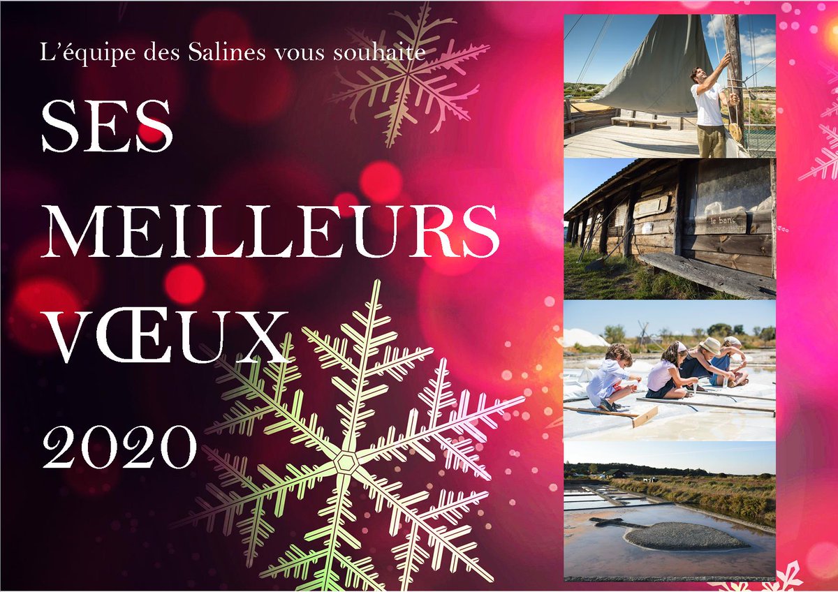 Toute l'équipe des Salines vous souhaite une belle et heureuse année 2020 !