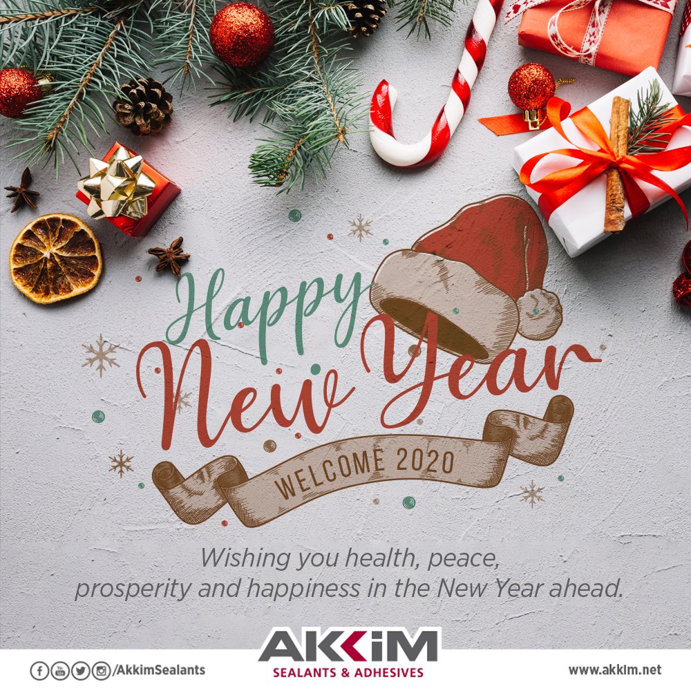 Sevdiklerinizle birlikte sağlıklı, mutlu ve başarı dolu bir yıl geçirmenizi dileriz. ☃️🎄
We wish you a healthy, happy and successful year together with your loved ones. ☃️🎄
#Akkimsealants

#yeniyıl #mutluyıllar #hoşgeldin2020 #christmas #NewYear #happynewyear #HappyNewYear2020