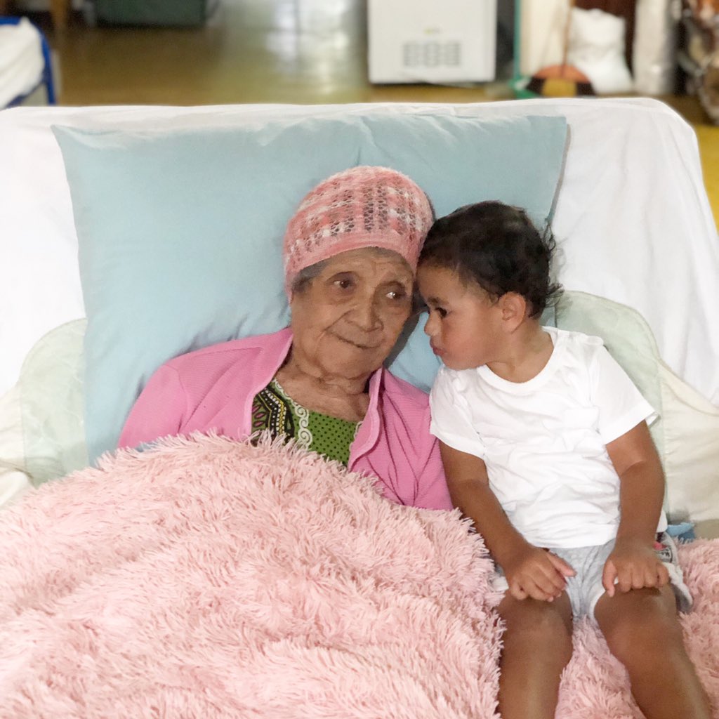 lala_bye1's tweet photo. Happy New Years Everyone. Ofa atu from us. Mum &amp; her boy together for New Year’s Eve, Mum won’t have it any other way, the only guy she likes to have around these days 🤣...grateful and blessed to celebrate another new year with you Mum. #greatgrandmagreatgrandson ❤️😍😘🥰 https://t.co/W3jxicxfeM