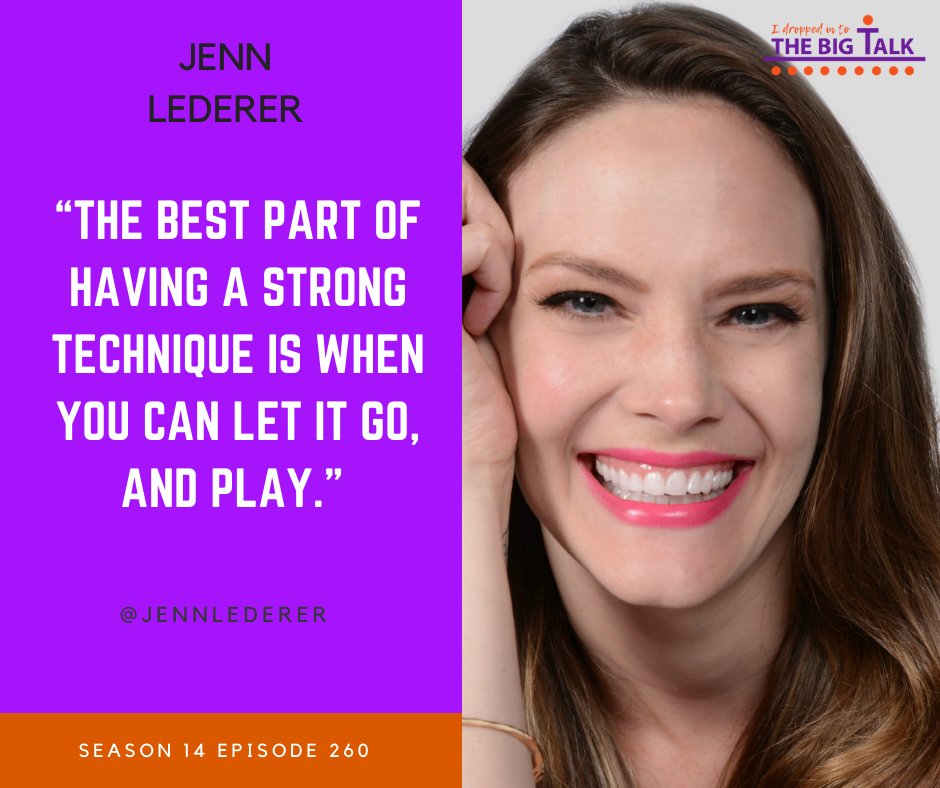 Jenn Lederer is one of my favorite human beings. She’s courageous, consistent, honest and a total badass talent. 

I had the privilege of talking with Jenn about the power of voice in Season 14 of The Big Talk. You don’t want to miss this episode!

triciabrouk.com/jenn-lederer