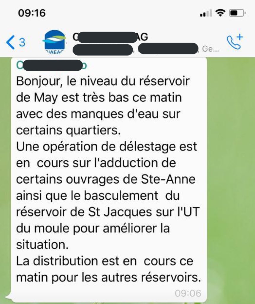 siaeag's tweet photo. Bonjour 👋🏿 Pour info suite aux coupures d’eau potable non prévues dans #ToursEau Avec les excuses de la direction technique et d’astreinte du #Siaeag https://t.co/A6UTcpa3f0