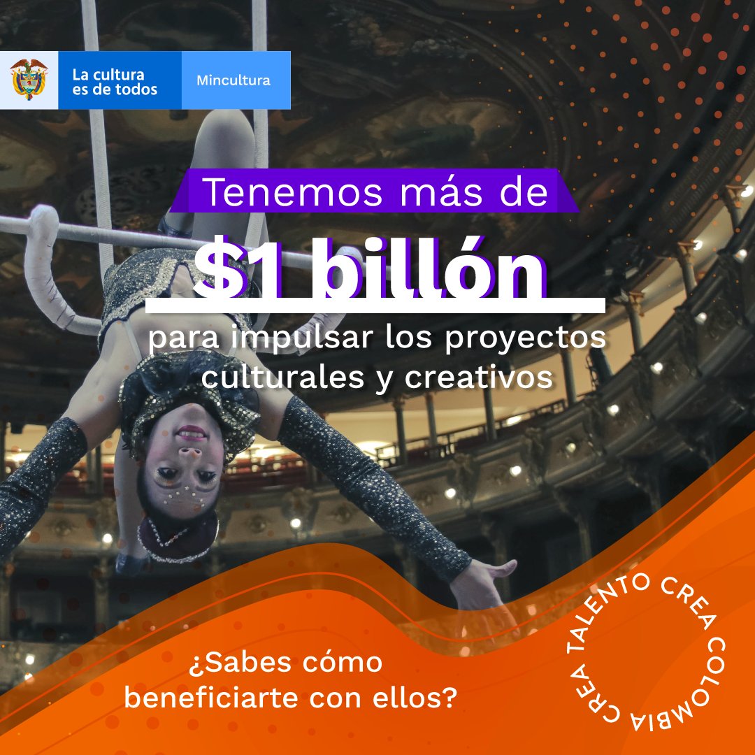 ¿Buscas financiación y apoyo para tu emprendimiento cultural? Conoce las oportunidades que tenemos para ti | #CreaColombia

⇒ mincultura.gov.co/economianaranja