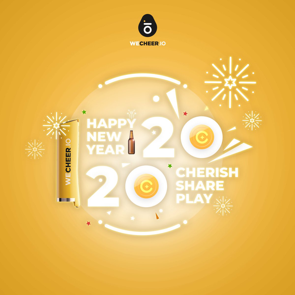 Ending 2019 on a high by reaching 6'000'000 bottles opened by #WECHEER #SmartBottleOpener in December. Look forward to 2020 and dreaming big together with #bartender💫
Let's toast to new beginnings. Cheers 2020!🍺🎉
#moretips #beer #craftbeer  #startup