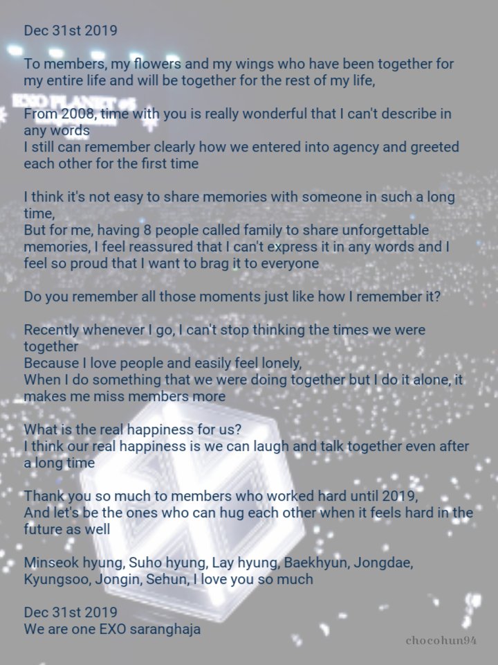 chocohun94's tweet photo. [Trans] Chanyeol's letter for members😭😭😭❤❤❤❤❤❤❤❤ https://t.co/REphoPqj6I