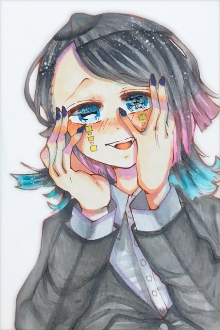 橘萎@固ツイ見て下さいさんがTwitterに投稿した魘夢(鬼滅の刃)のイラスト。