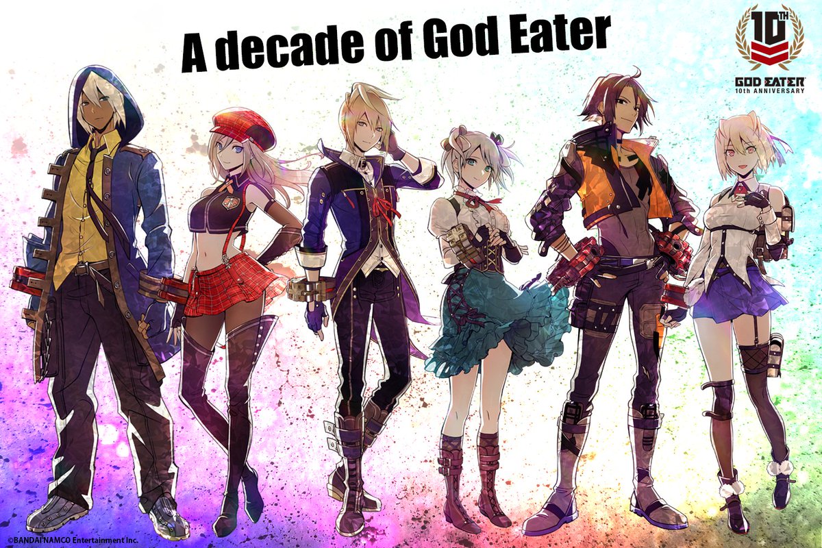 ゴッドイーター シリーズ公式アカウント 明けましておめでとうございます God Eater シリーズは年2月4日に10周年を迎えます 新年のご挨拶と共に 今年も周年イラストを初お披露目 光に満ちた感じで各シリーズより描き下ろしました 今年も