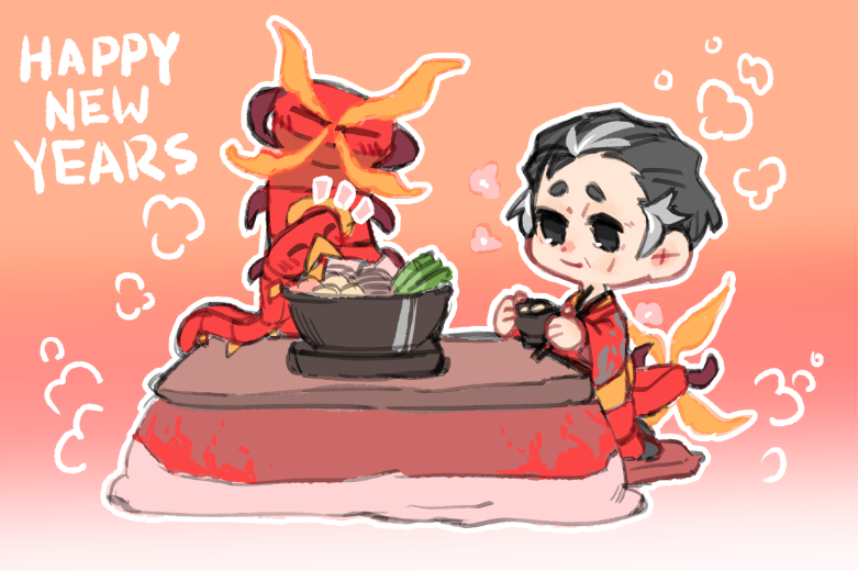 Keru_Chii's tweet photo. Happy New Years!! I'm a day early but I wanted to get this out before I leave for Eugene ^^ I'll be handing these out at sac if you talk to me about kabu :3c https://t.co/laxAAsHjsf