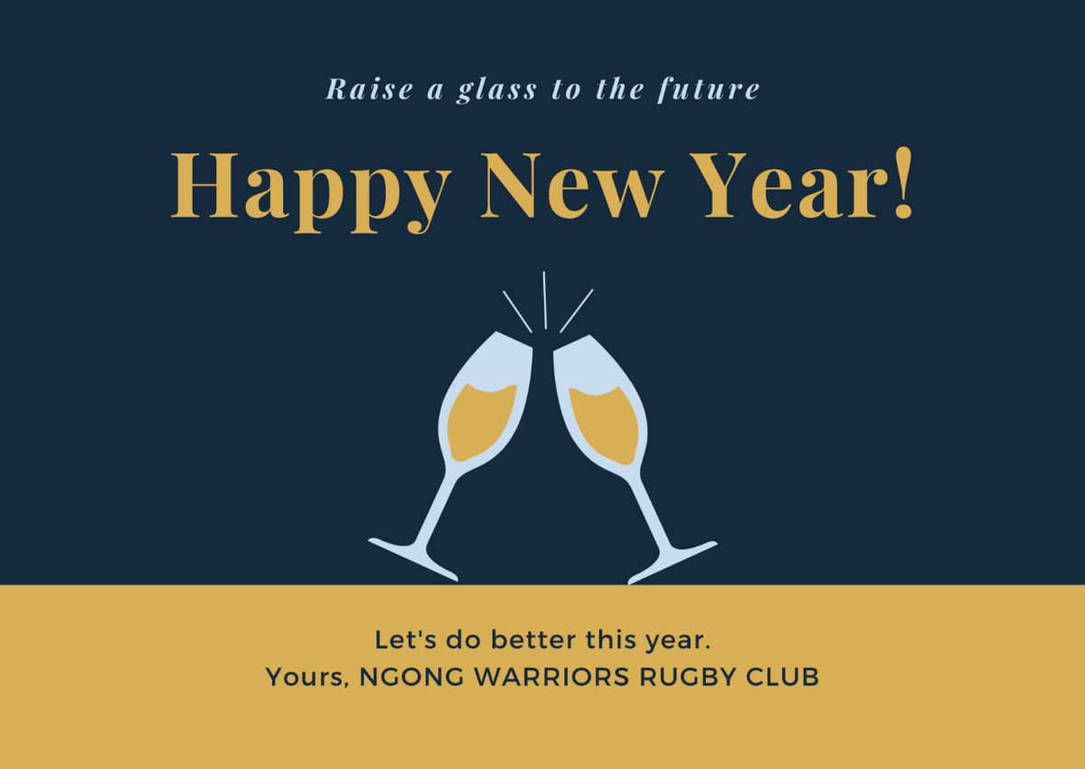 NgongRugby's tweet photo. The management and playing unit of Ngong Warriors Rugby Club would like to wish a prosperous new year to all Kenyan Rugby clubs https://t.co/zPme8hKWEX