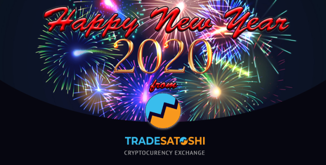 Tradesatoshi team wishes you a prosperous New Year! We would like to thank all users for your support. #NewYear2020