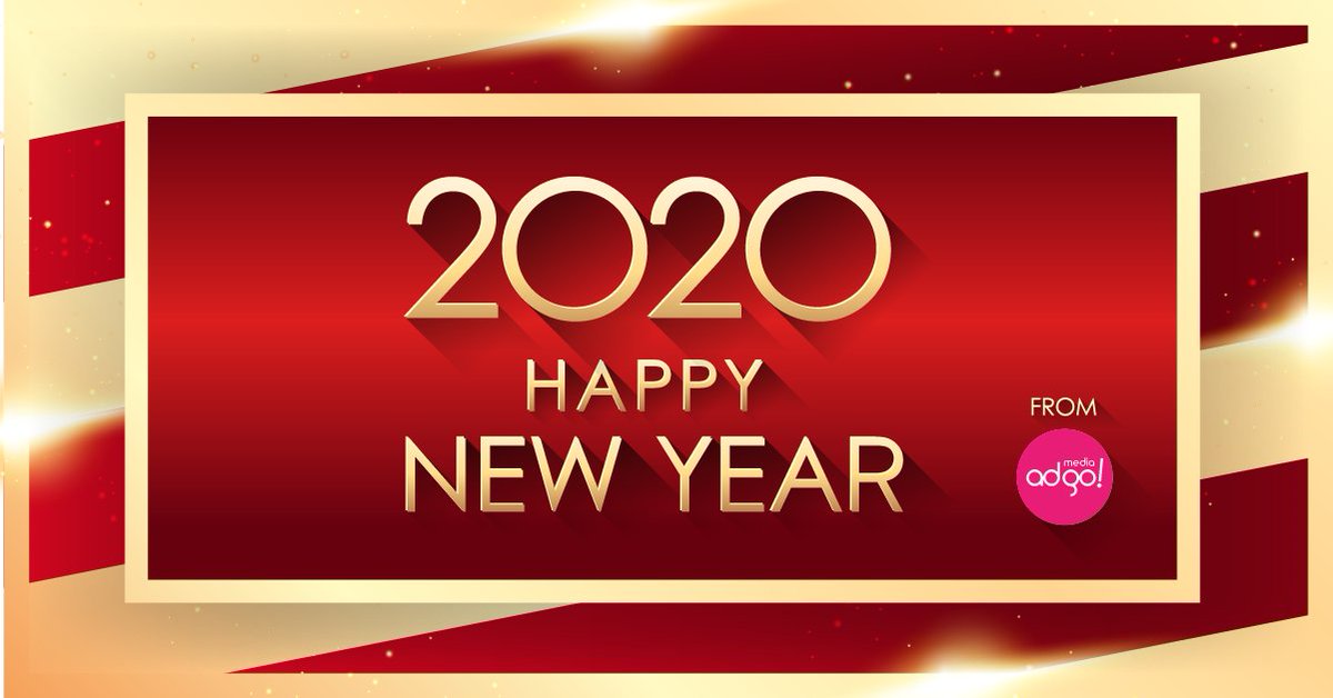 mediaadgo's tweet photo. Thank you for an amazing 2019! Wishing you all the best as we head into a new year 🥳🍾🥂 #happy2020 #agencygoals #happynewyear https://t.co/ztcyOaE2lt