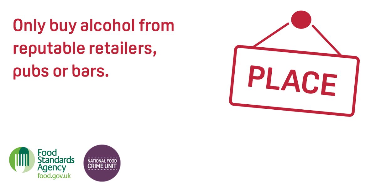 foodgov's tweet photo. Off to a house party for #NYE tonight? Only buy your alcohol from a reputable off-licence. Fake alcohol can be produced using chemicals that aren’t safe to drink. Learn how to spot the signs of #FakeAlcohol - https://t.co/4JNy6nMz93 https://t.co/joa01M8GVV
