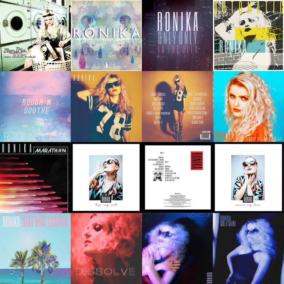 “Ronika’s career reads like a DIY punk masterclass” (Uncut magazine) - SO, please allow me to indulge in my DIY punk masterclass of the last decade <3

Eternal love to everyone for your support and allowing these songs to break out of the hard drives and into the clouds! X