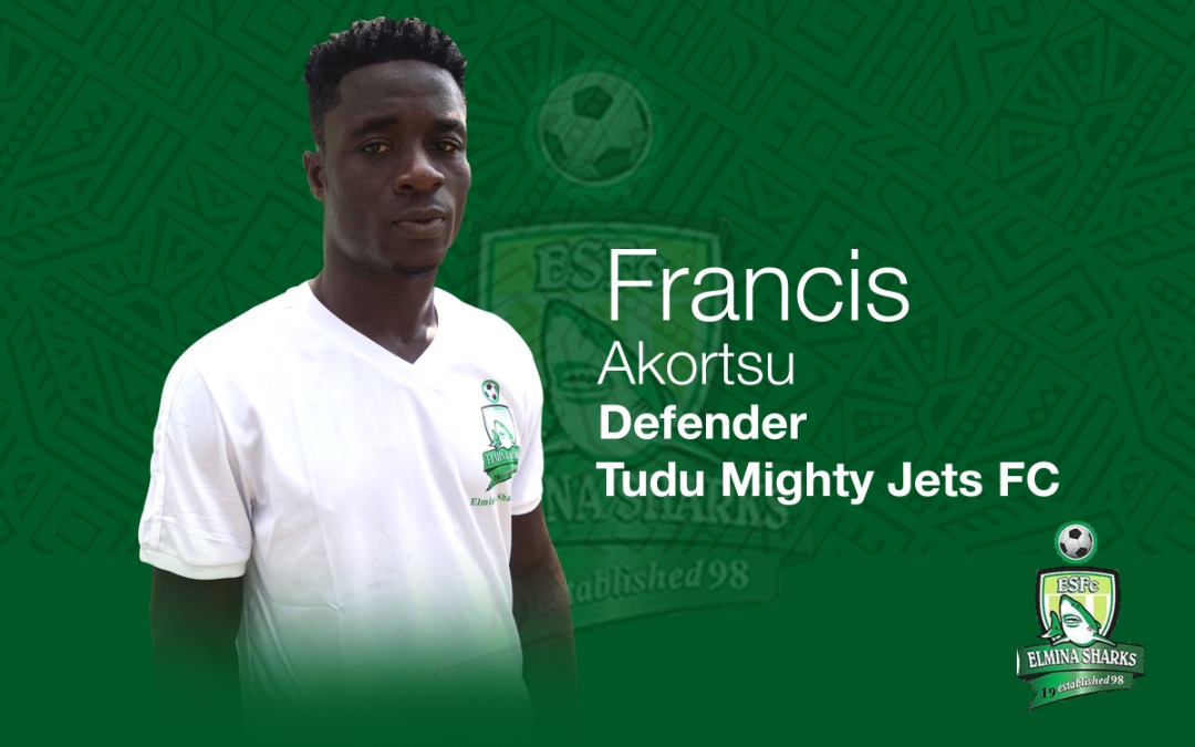 ElminaSharks's tweet photo. We can gladly confirm also that we have completed the signing of Defender Francis Akortsu.
The Robust Defender signs from Tudu Mighty Jets FC.
Welcome #FrancisAkortsu
#StillFEARSOME
#BringBackTheLove
#GPL https://t.co/JOusTFdlJp