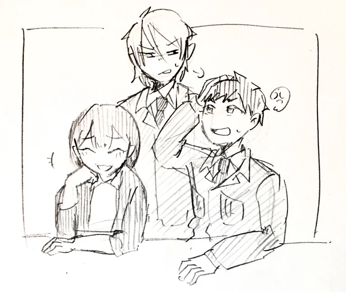 雑なアナログ絵だけど多分描き納めかな……終さよばかり描いてる一年だった気がするな…… 