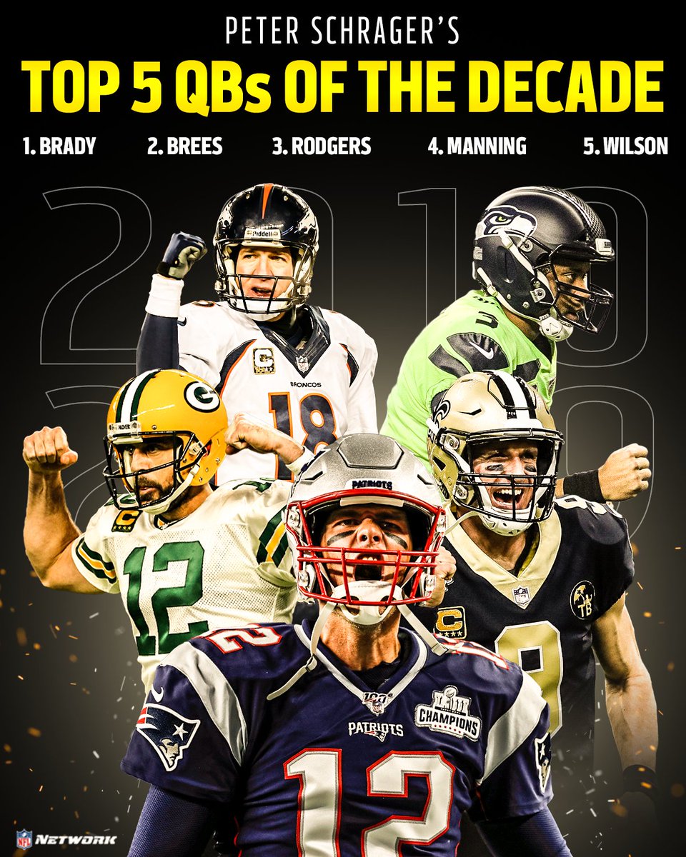 NFL Network on X: 'Who are your top 5 QBs of the decade? 