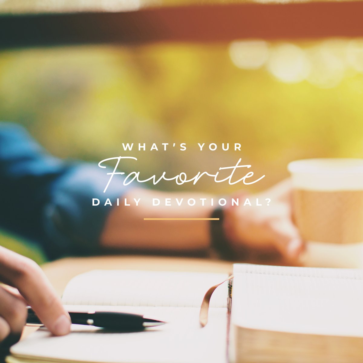 movechurchva's tweet photo. As the New Year approaches, many people are looking to start a daily devotional. If you have one you love, drop it in the comments below! https://t.co/lOkhL6WwBi