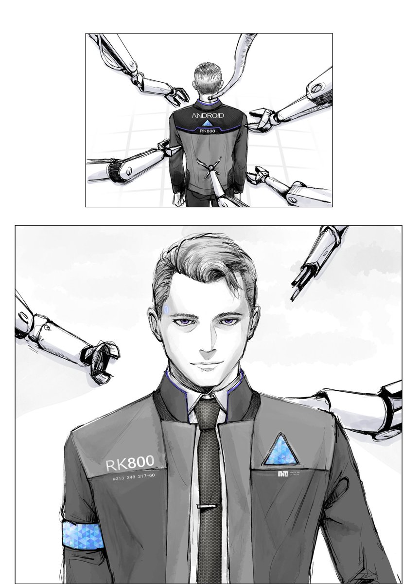 2019年も絵柄ブレてたけどコナー君しか描いてない🧐 