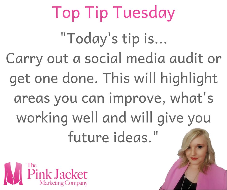 💡Top Tip Tuesday.💡
A social media audit will give you fantastic insight. If you would like a free audit, please let us know.
#TopTipTuesday #SocialMedia #Marketing