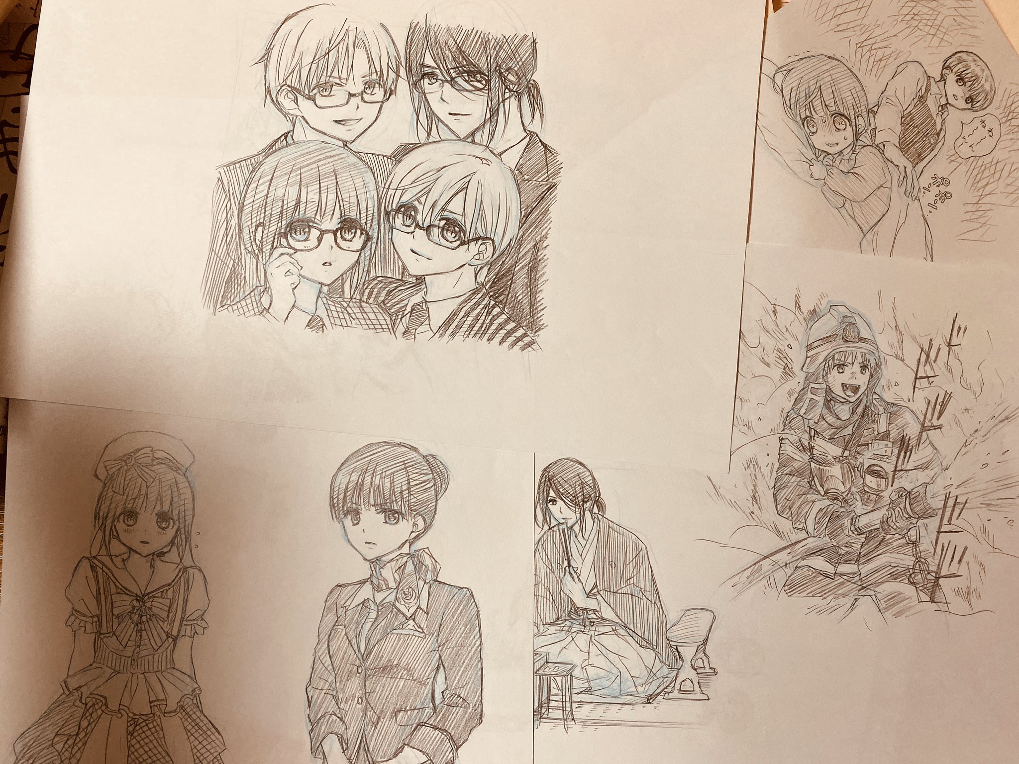 くまがい杏子 ファンブックの描き下ろしイラスト 時間が無くてひーひー言ってたけど楽しく描けました 未読のかたはぜひ こういうパロ絵をたくさん他にも描いてます T Co Nadlzsxu9n Twitter
