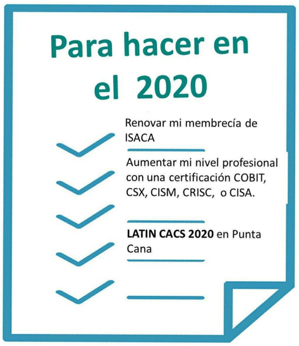 isacasdchapter's tweet photo. Abrimos paréntesis:
¿Ya documentaste las cosas hacer y lograr en el 2020?
Aquí algunas imperdibles.
Cerramos paréntesis.
¡¡¡Que siga la fiesta!!!
#ISACASD #ISACASDC #ISACASDChapter #LatinCACS #LatinCACS2020 #LatinCACSRD #FelicesFiestas #FelizNavidad #FelizAño2020 https://t.co/4UF156CwpT