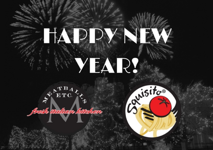 Meatballs, Etc. would like to wish you and your family a Happy New Year! 

Meatballs, Etc. will be opening late at 3:00pm on New Year’s Day! 

#HappyNewYear #MeatballsEtc #HolidayHours