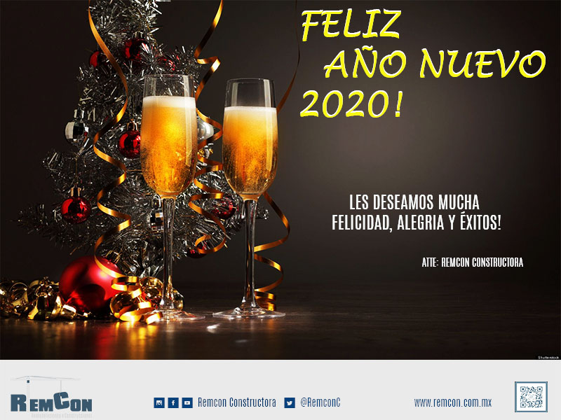 RemconC's tweet image. #Remcon #Constructora #Feliz2020 #happynewyear #happy2020 El año que inicie lleno de bendiciones, salud, trabajo, bienestar y mucha prosperidad les desea #RemconConstructora