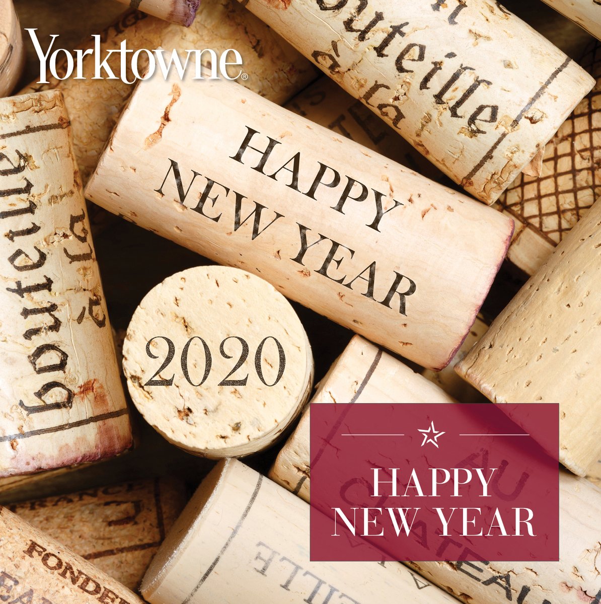 YorktowneTweet's tweet photo. Soon the ball will drop and bubbly will pop...time to set your sights on new year goals.  Wishing you and your family all the best in 2020! https://t.co/kW6oNyRAy2
