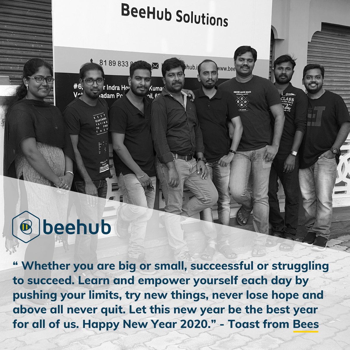 BeeHubSolutions's tweet photo. Happy New Year 2020!
#BeeHub #NewYearWish #NewYear #happynewyear 
#Nagercoil  #happy2020 https://t.co/SfmukRwh8T