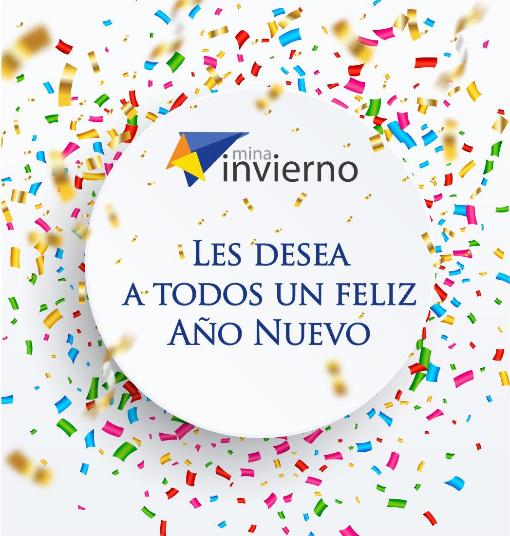 A las puertas del 2020, Mina Invierno agradece el apoyo brindado por sus trabajadoras y trabajadores 👷‍♀️👷 Nuestros mejores deseos a ellos y sus seres queridos. Y mucho éxito a todos los que emprenderán nuevos desafíos laborales 💪

#Feliz2020 #FelizAnoNuevo #Adios2019