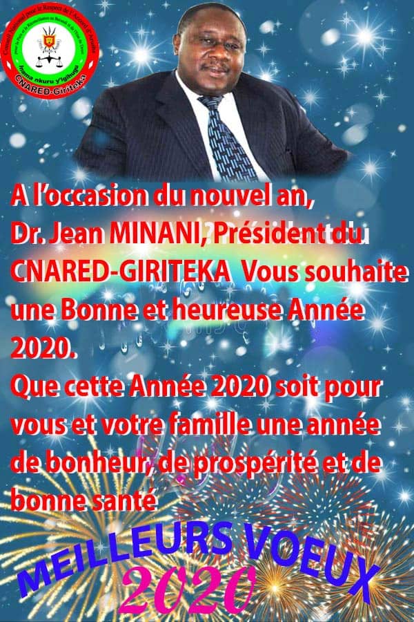 Le Président du <a href="/cnaredburundi/">CNARED Burundi</a> souhaite une bonne année à tous les Burundais et aux amis du #Burundi