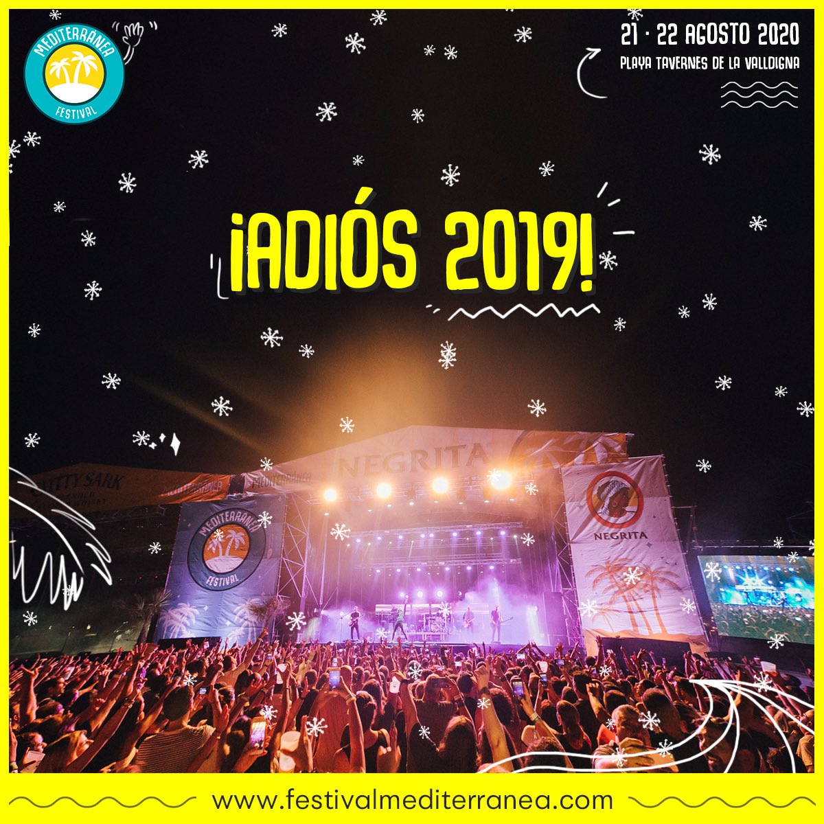 ¡Os deseamos un feliz final de año!🥂 Tenemos más cerca el #Mediterránea2020 🥳