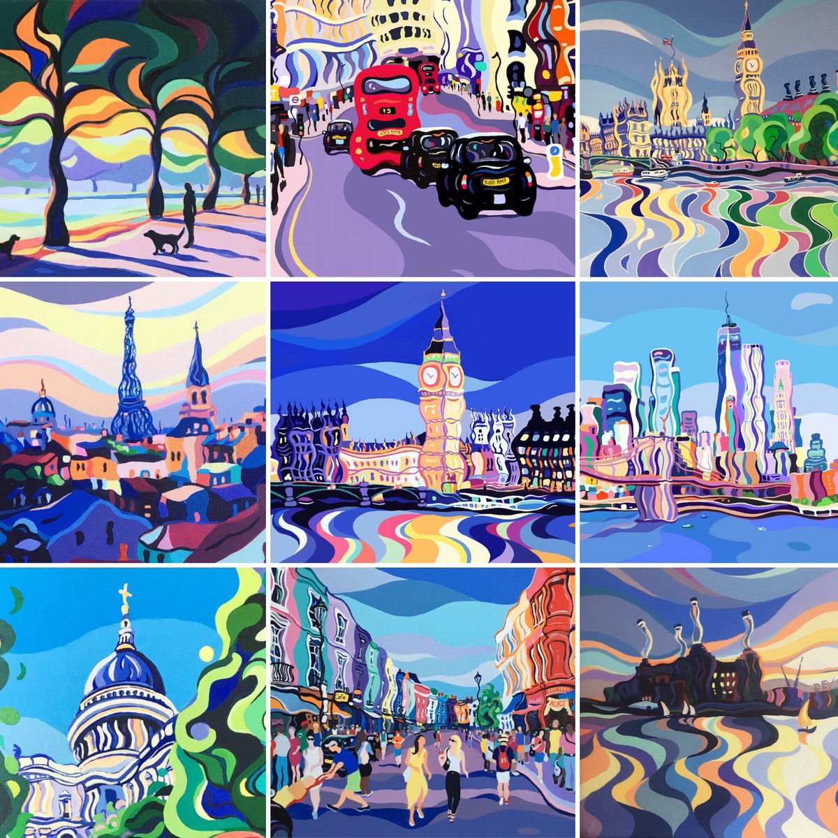 Happy New Year! 🎉Hope 2020 is fantastic for everyone. Thanks for all your support ❤️#newyear #HappyNewYear #art #painting #london #artist #2020NewYear
