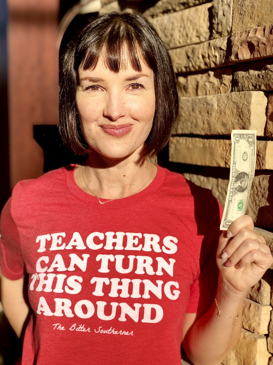 Meredithville's tweet photo. Pledge $1! On the last day of 2019, would you consider donating to help make a movie about America's teachers? @Combsherhair &amp; I are sponsored by @filmindependent, met through @WomenInFilm, united by being from the @BitterSouth and a passion for #teachers!
https://t.co/Bjswpsfw5V https://t.co/sSfsGQpRMp