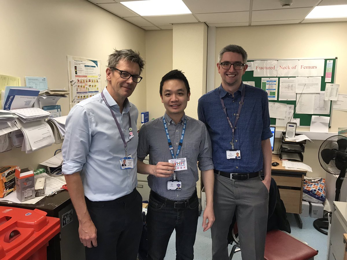 FionaWheelton's tweet photo. Well done to Dr Weng Chan @hexanne who was awarded with ’Working Together’ value badge by @alexvcrowe our Medical Director @WHHNHS for all of his hard work, compassionate care and smiling face! Great way for T&amp;O to finish 2019! 
HAPPY NEW YEAR WHH 🥳 
@Chrisevans29 @Kimberley_S_J https://t.co/7AVqc2CDjN