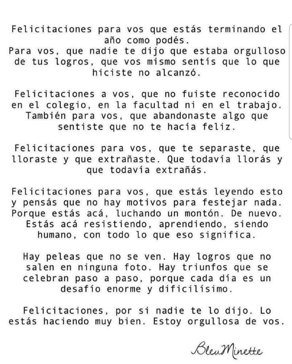 Felíz año para ti.