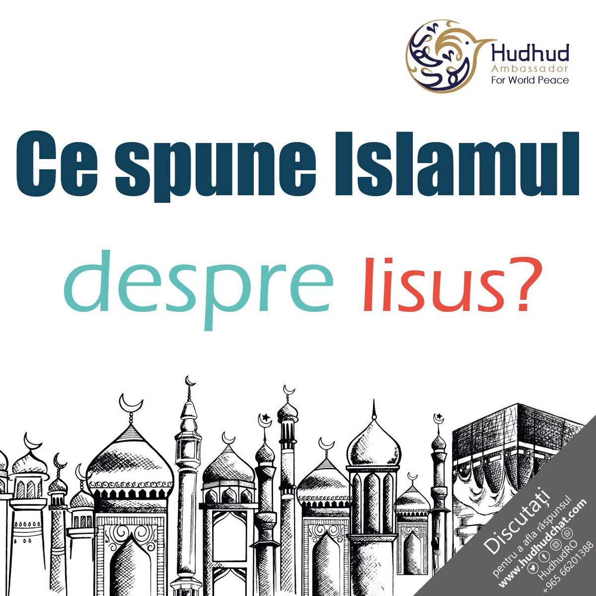 HudhudRO's tweet photo. Ce spune Islamul despre Iisus?

Discută cu noi pentru a afla răspunsul

#HudhudRO #Crăciun https://t.co/YvlPq8s6ay