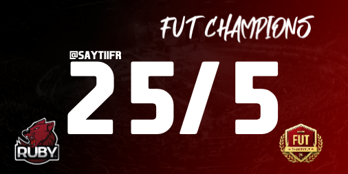 EsportRuby's tweet photo. Encore une fois félicitation à notre joueur @FrSaytii  qui fini l'année 2019 sur un jolie 25/5 en Futchampions avec un ratio de 70 buts marqués pour 26 encaissés ! Très prometteur pour la suite ! 🔥⚽️🏆 #Futchamps #FUT20 #FIFA20  @EA_FIFA_France https://t.co/uBXMRXmwdA