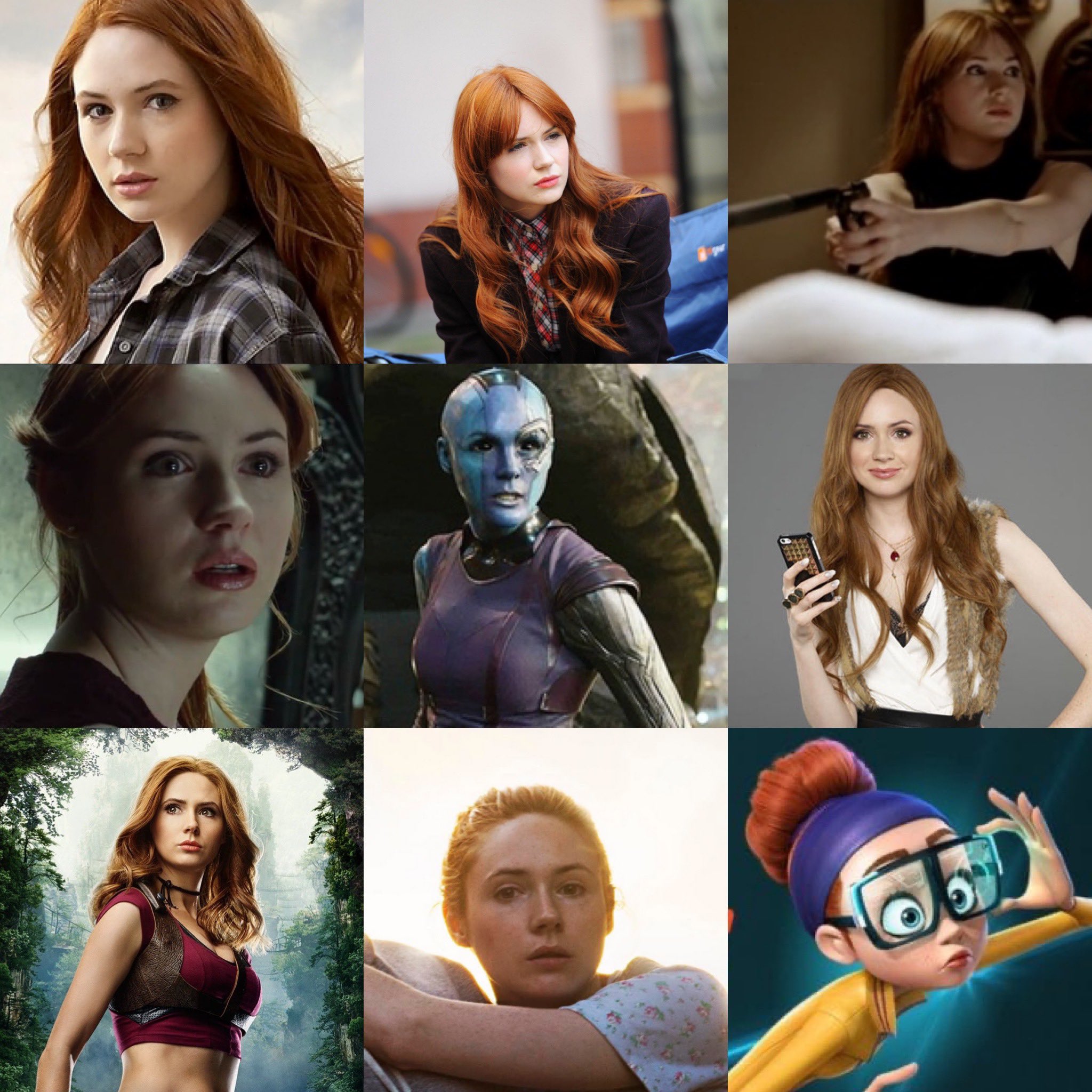 Karen Gillan on Twitter.