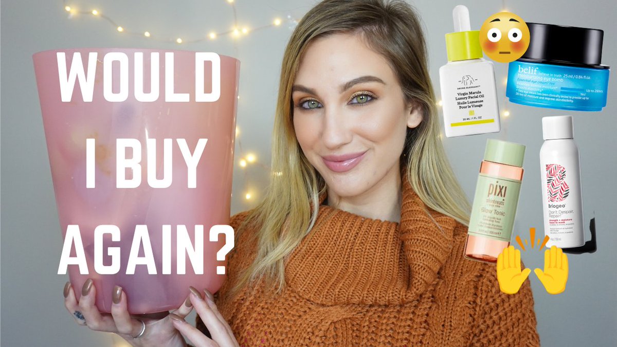 BySamanthaMarch's tweet photo. My final #makeupempties of 2019 is live today! All the makeup and a lot of #skincare that I've used up and if I would repurchase them! My live chat will be Friday of this week and Happy NYE!
https://t.co/uq62AmRMWn https://t.co/0FMAVnfZLp