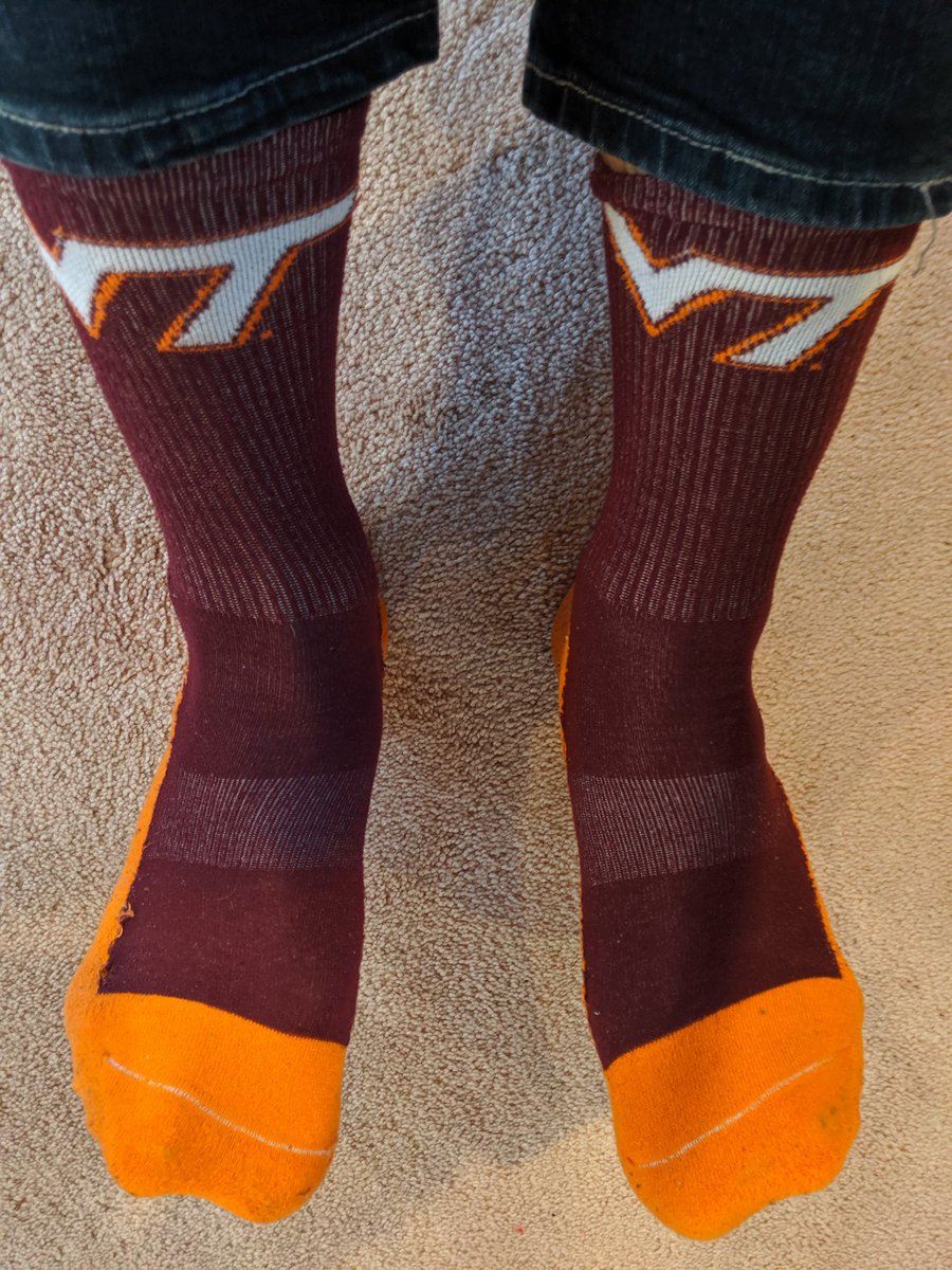 Got my lucky socks on #VT #BelkBowl #GoHokies