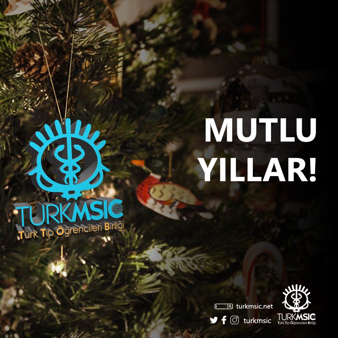 turkmsic's tweet photo. Türk Tıp Öğrencileri Birliği olarak yeni yılınızı kutlar, sevdiklerinizle beraber sağlıklı, mutlu, huzurlu seneler dileriz.

2020 hepimize daha fazla umut, daha fazla sevinç, daha fazla mutluluk getirsin.

İyi seneler! https://t.co/KouTqJNmxO