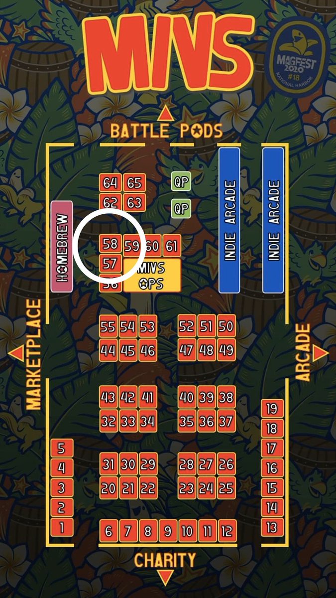 hotchocogames's tweet photo. Grobo is going to MAGFest (Jan 2 to Jan 5)!! We’ll be at booth 58 in the expo hall as detailed in the images. Come play great games by indie devs and listen to awesome music!
https://t.co/SjOSdKj49E
#grobogame #magfest #magfest2020 #indiegames #videogames https://t.co/XcQpFHZYXY