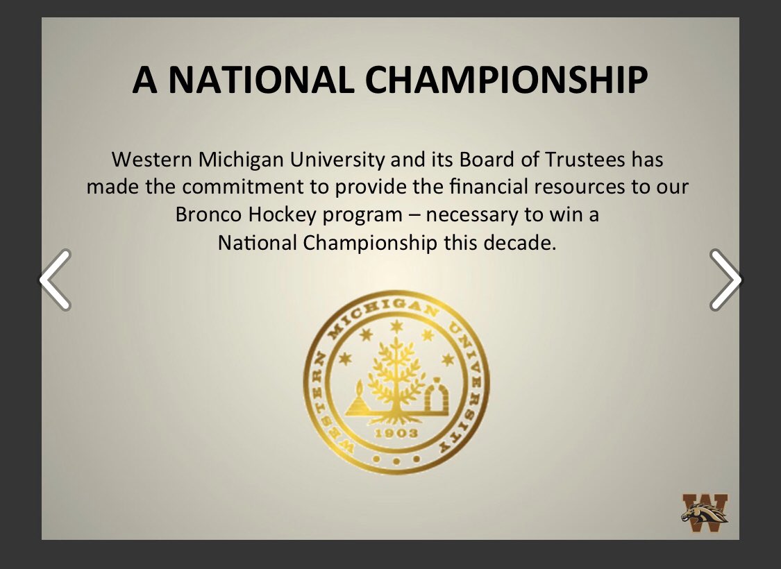 mattwellens's tweet photo. A reminder that today is not the last day of the decade. There is no Year 0, so the last day is Dec. 31, 2020.
Which means .... @WMUHockey still has time fulfill its #WhyWestern promise to win a national championship this decade. https://t.co/Dy6V7gA0pH