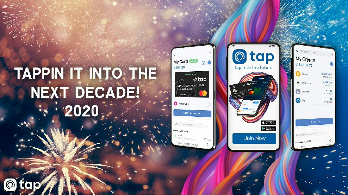 Tap_Fintech's tweet photo. Happy new year tappers! May 2020 be your best one yet. Make sure to download our app before years end: https://t.co/eEmdEuFBAO https://t.co/sZFOksq9jV https://t.co/DHxg9GAtzf