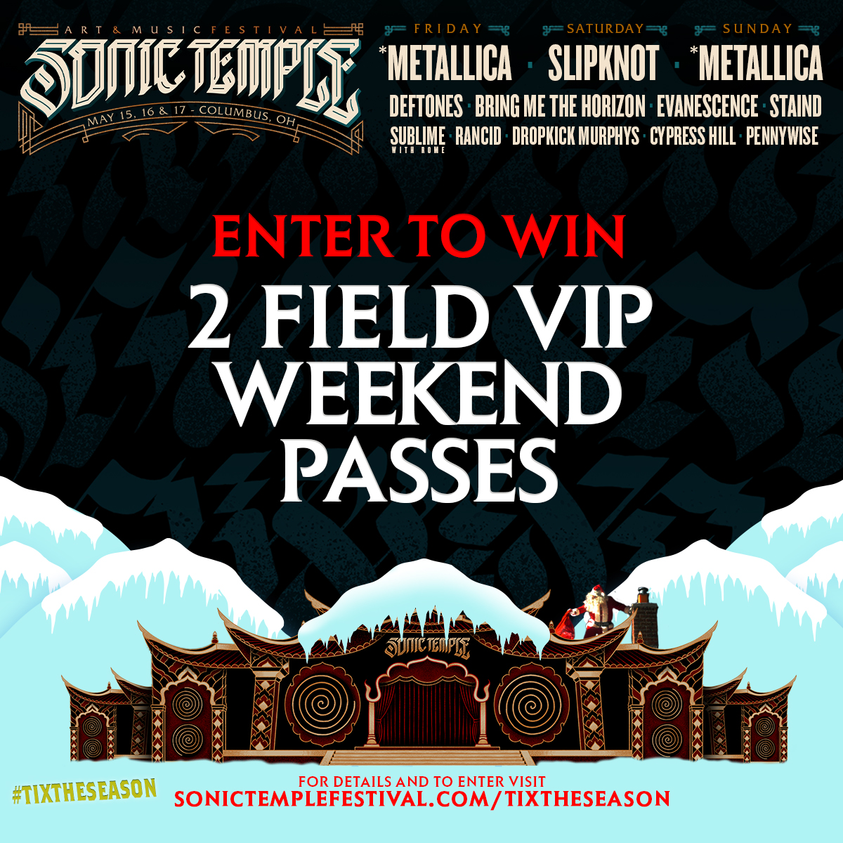 SonicTempleFest's tweet photo. Today's the LAST DAY of #TIXTHESEASON! Enter for your chance to win: https://t.co/6KiPhPAP4t https://t.co/M0JSTh2svZ